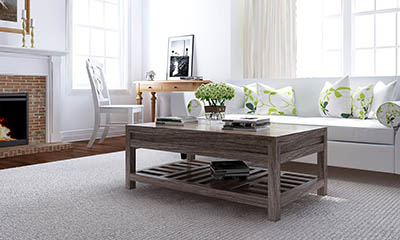 Coffee Table Rendering Room Scene